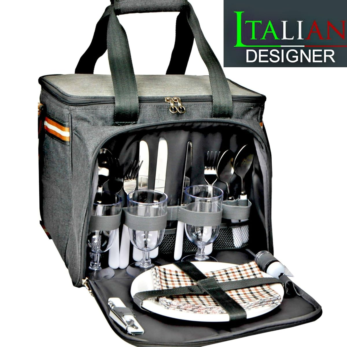 PREMIUM Extra Large Picnic Basket keeps food Hot/Cold for 12 Hours