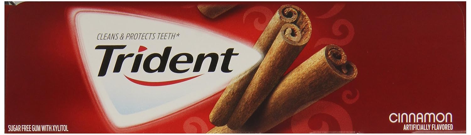 Amazon.com : Trident Sugar Free Gum, Cinnamon, 18-Count (Pack of ... Amazon.com : Trident Sugar Free Gum, Cinnamon, 18-Count (Pack of ...