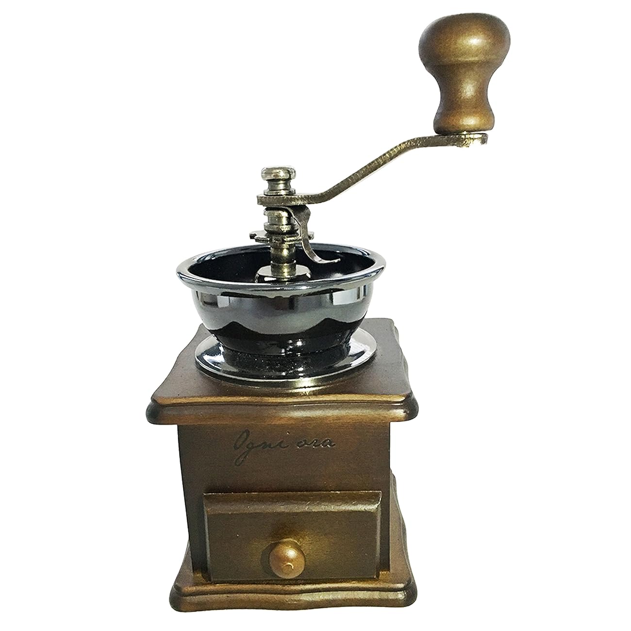 Premium Adorable Manual Hand Coffee Bean Grinder of Solid Beech Wood