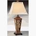 Complements 10179SAL Tan and Henna Resin Abaco Table Lamp