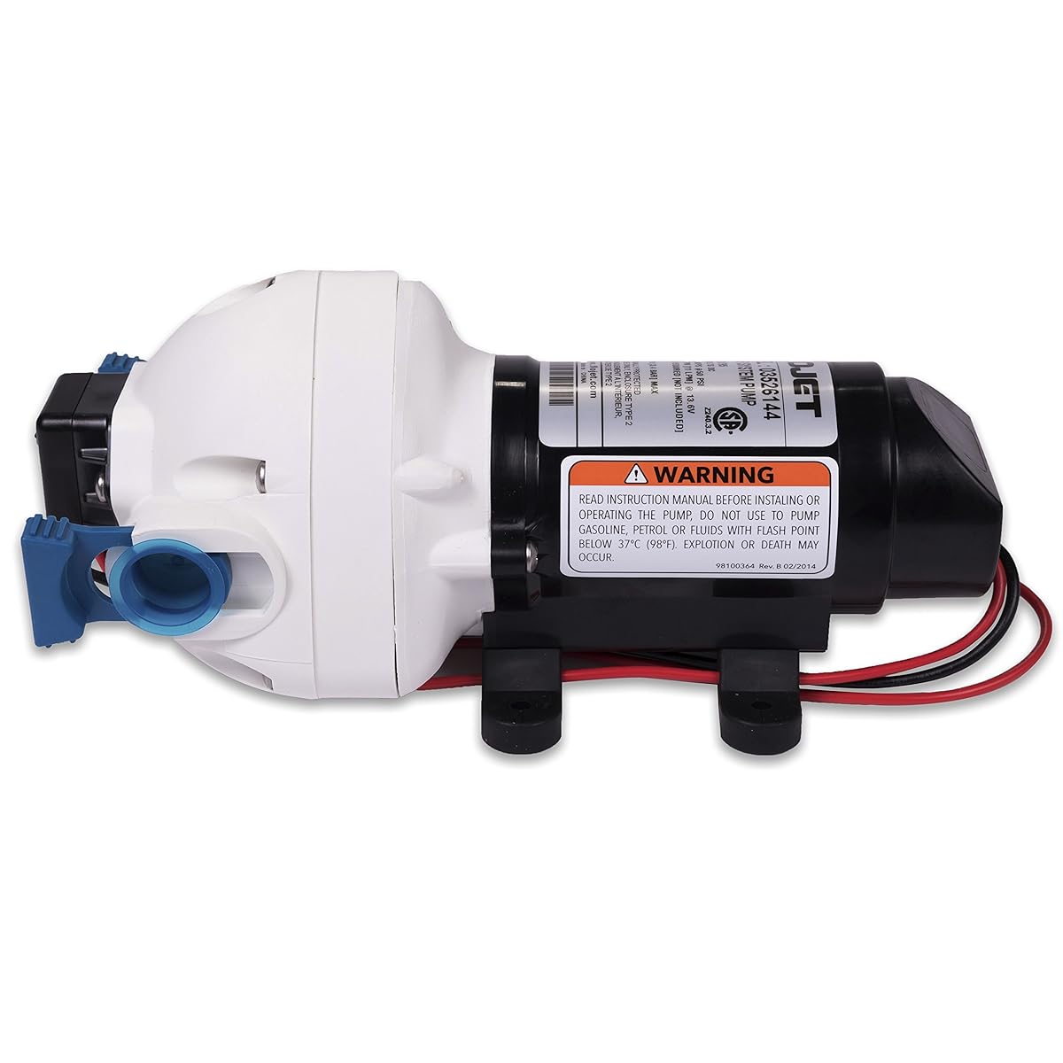 Flojet 03526144A Triplex Diaphragm AutomaticWater System Pump, 2.9 GPM