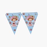 1 guirlande drapeaux Charlotte aux Fraises