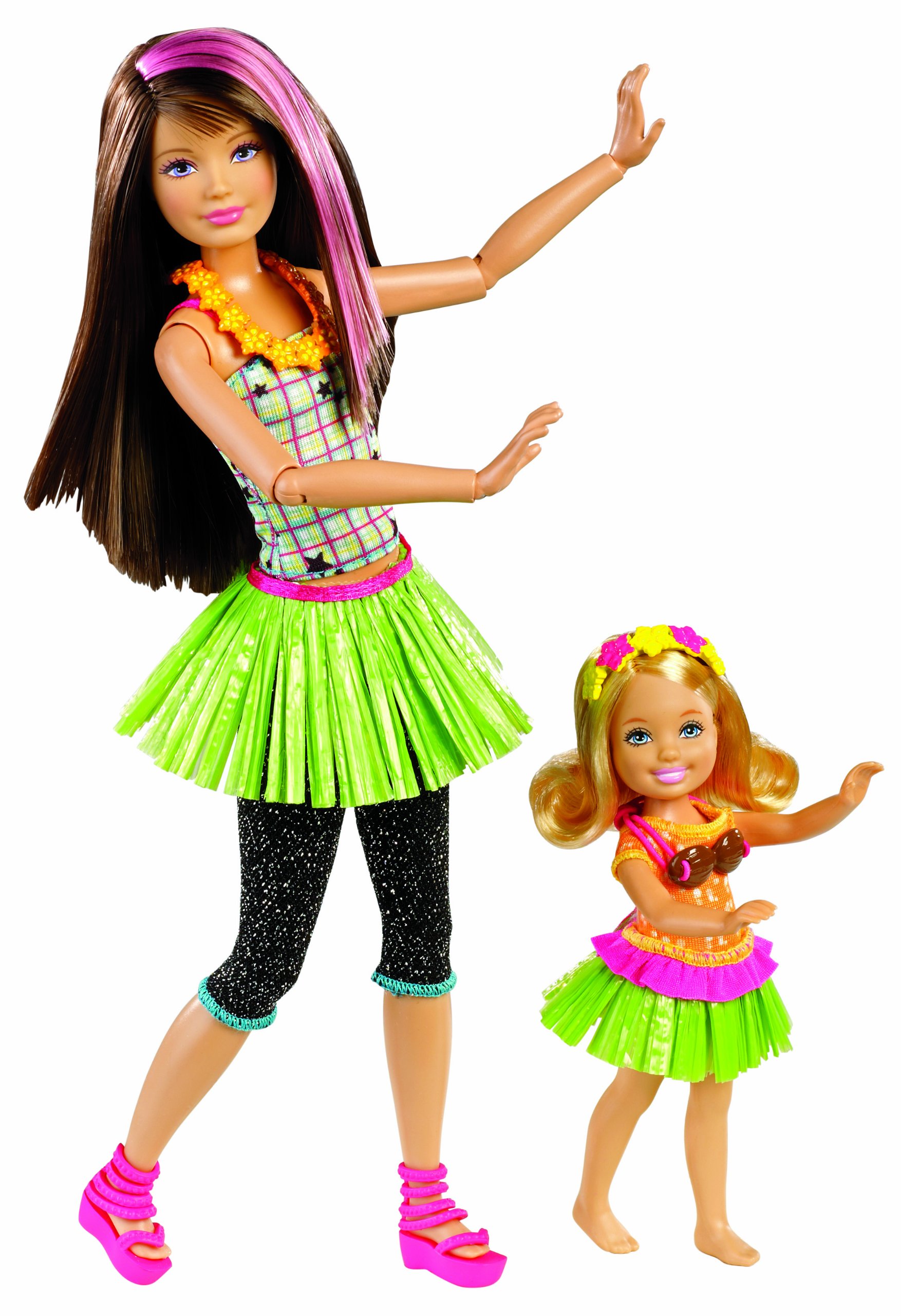 Barbie Sisters Hula Dance Skipper and Chelsea Doll 2Pack eBay