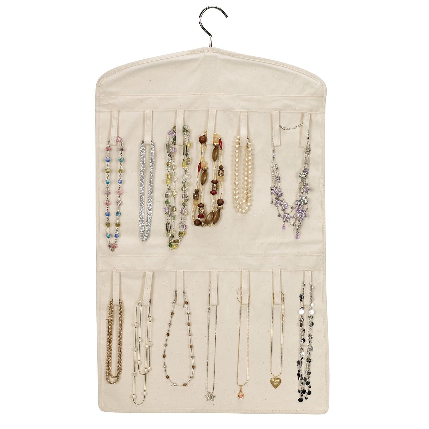 Household Essentials Bracelet and Necklace Hanging Jewelry Organizer