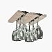 Kitchen & Housewares : Natural Hardwood Hanging Wine Glass Rack