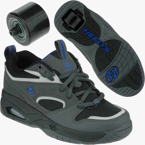 Heelys Streak Rollershoe (Grey/Black/Blue) #7171