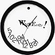 Novelty Whatever Wall Clock - 10x10x1.5