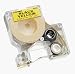 Electronics : DYMO 45018 Yellow Tape with Black Printing, 1/2in x 23ft, D1 Style Cartridge