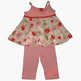 Mulberribush pink tank w/floral leggings