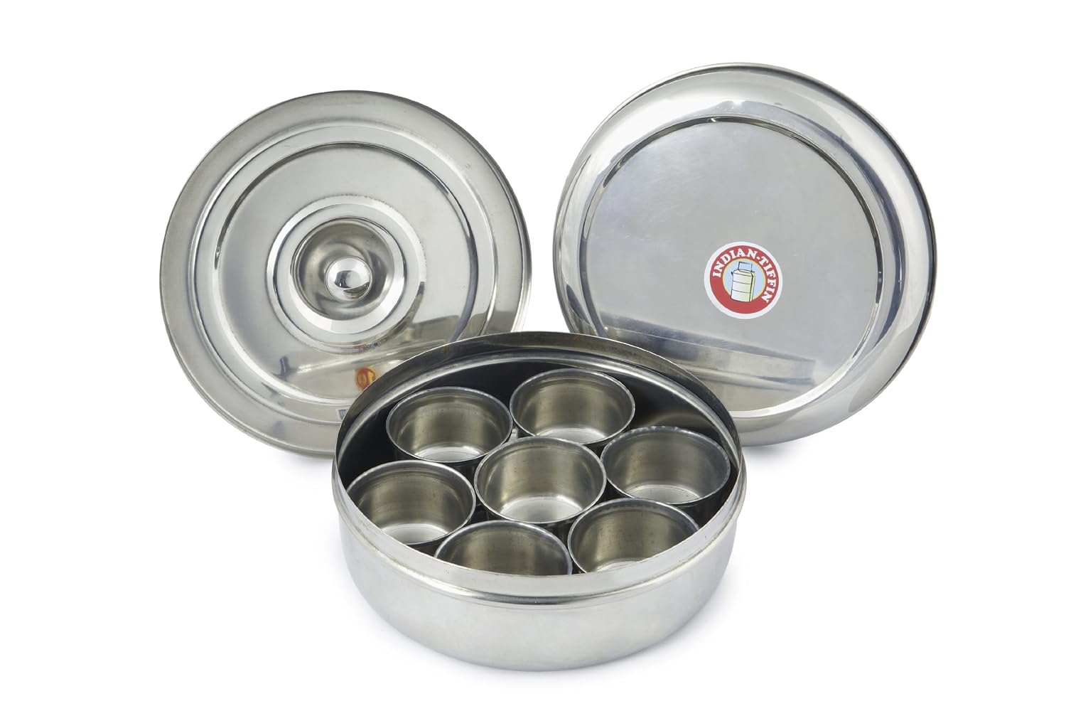 Stainless Steel Airtight Spice Storage Container Jar Tub Box Pots with