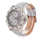 Nautica Men's N14570G NST 06 Multifunction Grey Leather Watch
