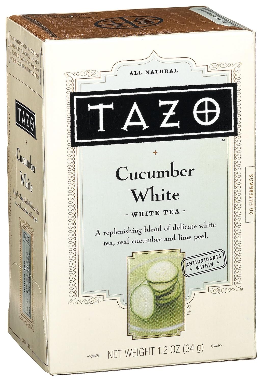 Tazo White Cucumber White Tea, 20-Count Tea Bags (Pack of 6)
Tazo White Cucumber White Tea, 20-Count Tea Bags (Pack of 6)
