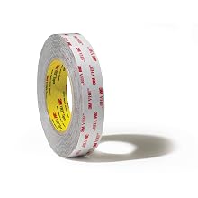 3M 4941 VHB Double-Sided Acrylic Foam Tape, 45 mil, 0.5" x 5 Yards (Dark Grey)