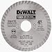 DeWalt DW4700 Industrial 4-Inch Dry or Wet Cutting Continuous Rim Diamond Saw Blade with 7/8-Inch Arbor