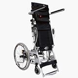 Karman Healthcare XO-101 18 inch Foldable Standing- Quick Release Axles- Foldable Backrest. Seat Depth Adjustable- Frame- Silver. Wt Cap 250 lbs