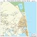 Huge Street & Road Map of Rehoboth Beach, Delaware DE - Printed poster size wall atlas of your home
