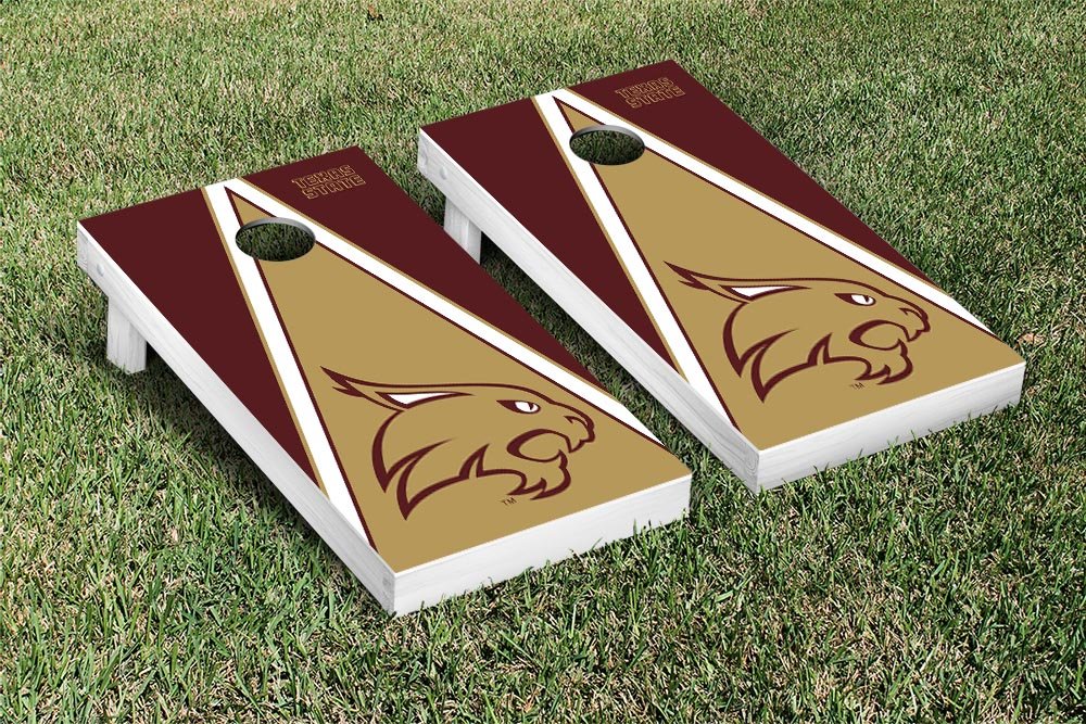 Amazon.com : Texas State University Bobcats Cornhole Game Set ...