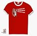 Charles Bukowski - Der Mensch wird als Genie geboren und stirbt als Idiot. Ringer-T-Shirt Rot L