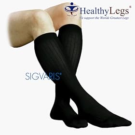 CLOSEOUT - While Supplies Last - 180C Sigvaris Classic Ribbed Support Socks for Men Moderate Compression