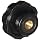 DimcoGray Black Phenolic Fluted Torque Knob Female, Brass Insert: 5/16-18" Thread x 7/16" Depth, 1-3/4" Diameter x 1-1/16" Height x 1-1/16" Hub Dia x 1/2" Hub Length (Pack of 10)