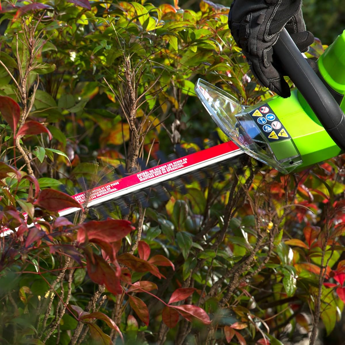 Greenworks 22122 4 Amp 22 in. Dual Action Electric Hedge Trimmer