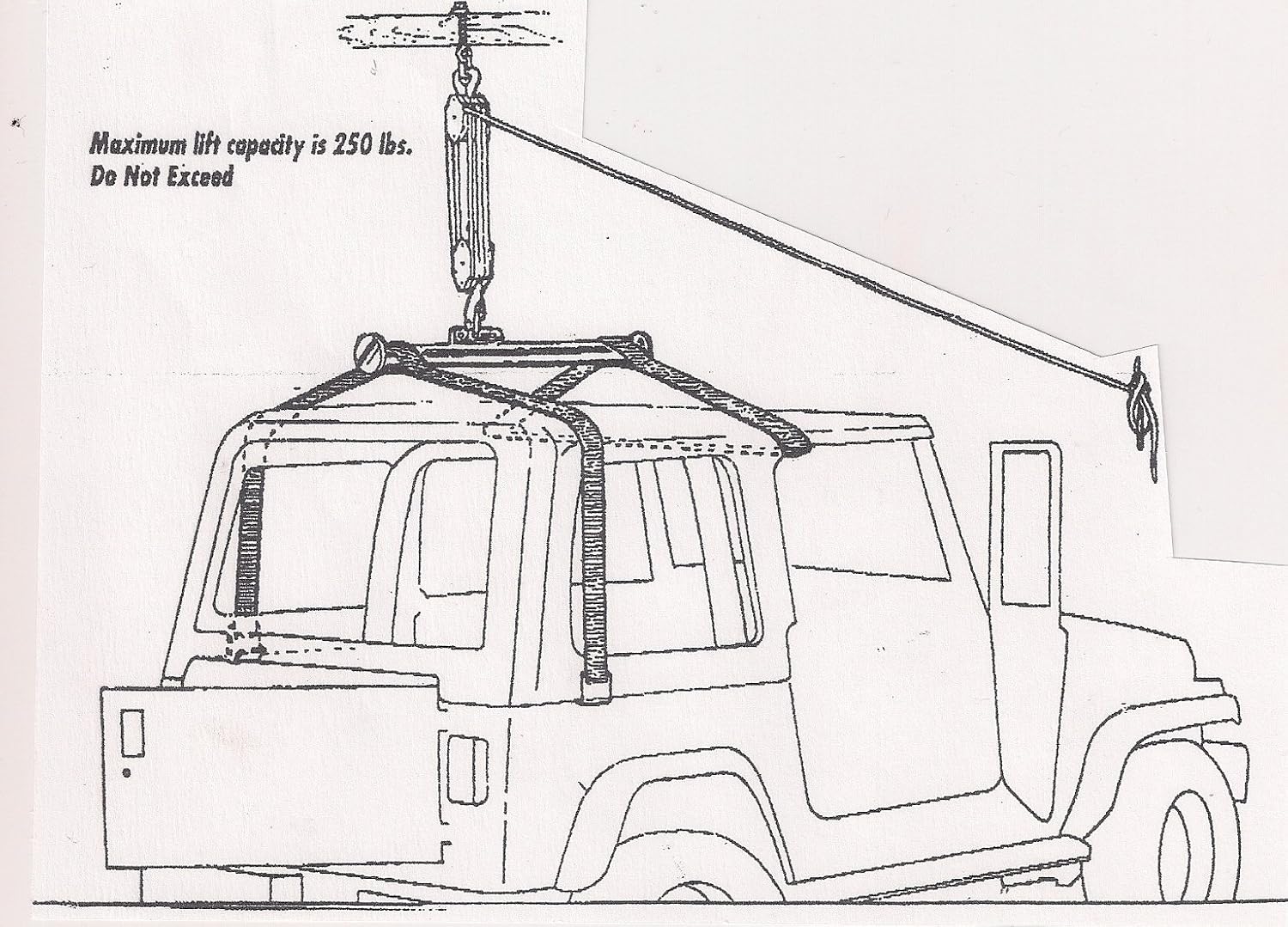 freestanding hoist for hard top removal ?