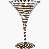 Lolita Chocolate Zebra Martini Glass