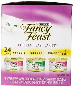 Fancy Feast Chicken Cat Food Variety Pack, 4.50-Pound