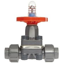 Hayward PVC Diaphragm Valves, FPM Seal, 1/2" Socket/Threaded