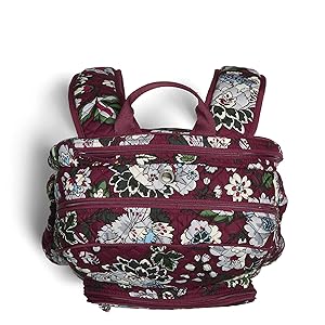vera bradley bordeaux blooms campus backpack