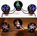 3 Piece Tropical Fish and Sailboat Black Tealight Candle Holder - 4.63 x 9.5 (Candleholder / Marine)