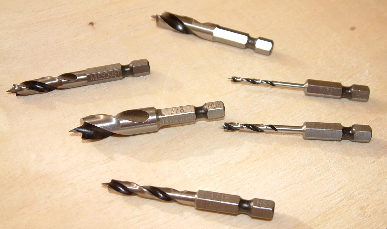 Milescraft 2300 Wood Stubby Drill Bit Set , New, Free Shipping eBay