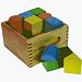 Toys : Colourful Wooden Basic Building Blocks - Baby Bigjigs
