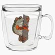 Tree Frog 12 oz Insulated Coffee Mug, Clear