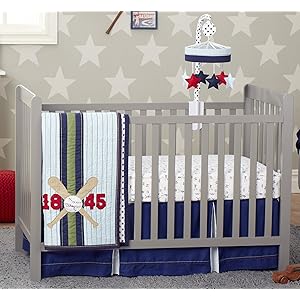 vintage sports crib bedding