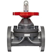 Hayward PVC Diaphragm Valves, FPM Seal, 2" Flanged