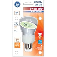 GE Lighting 24691 Energy Smart 11-Watt Indoor Floodlight Bulb