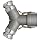 Dixon 200YDAAAL Aluminum Cam and Groove Hose Fitting, Wye, 2" Coupling