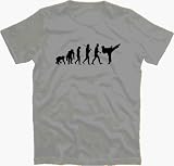 KARATE EVOLUTION free fight kung fu kick T-Shirt S-XXL Grau S