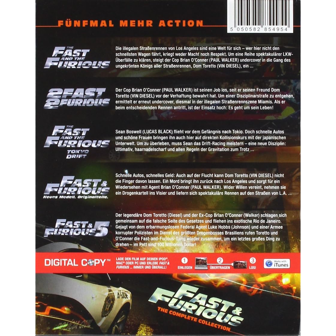 Fast & Furious 15 The Collection [Bluray] Vin Diesel, Paul Walker *NEU&OVP* eBay