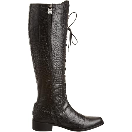 Hunter Women's Beaufort Leather Croc Knee High Boots