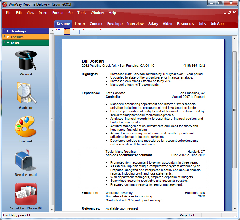 Amazon.com: WinWay Resume Deluxe 14 [Download]: Software