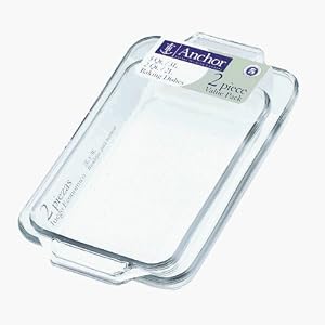 Anchor Hocking 827610BL7 Oven Basics 2-piece Value Pack Baking Dish Set (Pack of 3) by 