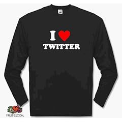 I LOVE TWITTER twitter follow follower Longsleeve-T-Shirt