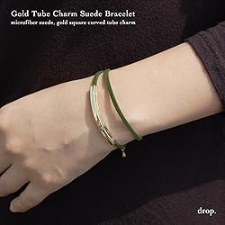 drop.スエード ブレスレット 