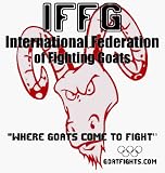 Novelty - IFFG International Federation of Fighting Goats Official T Shirt 'Funny Legend'