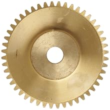 Brass Spur Gear 20 Degree Pressure Angle, Brass, Inch, 48 Pitch