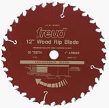 Freud LM72R012 12-Inch 30 Tooth FTG Glue Line Ripping Saw Blade with 1-Inch Arbor and PermaShield Coating