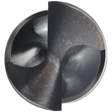 Cleveland 2410 High Speed Steel Taper Shank Drill Bit, Black Oxide, Morse Taper Shank, 135 Degree Split Point