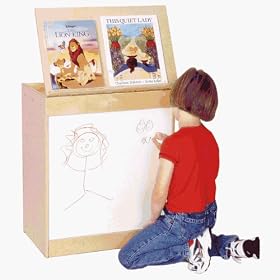 Wood Designs 54100 - Big Book Display And Storage With Magnetic Markerboard by Wood Designs